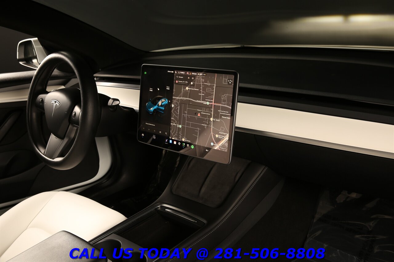 2022 Tesla Model 3 2022 Long Range AWD FSD Ai AUTOPILOT WHITE LEATHER - Photo 19 - Houston, TX 77031