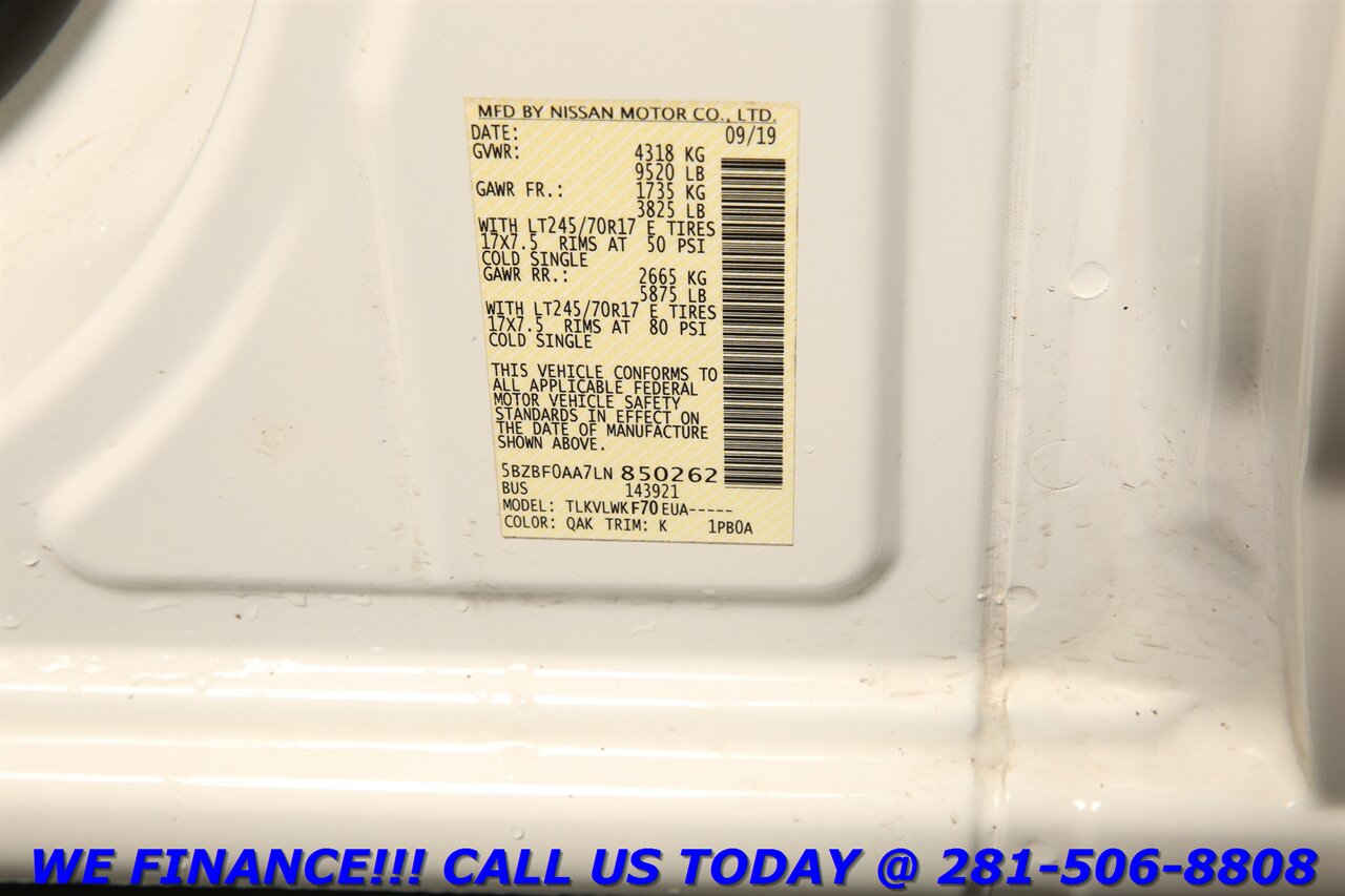 2020 Nissan NV 2020 3500 HD 15-PASS AUTO CRUISE CAMERA 28K MILES!   - Photo 26 - Houston, TX 77031