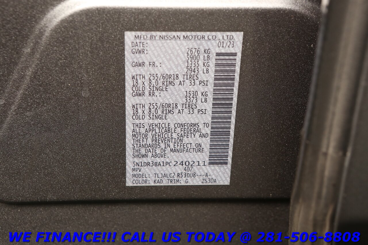 2023 Nissan Pathfinder 2023 SV 8PASS BLIS LANE CAMERA 8PASS KEYGO 66K MLS   - Photo 28 - Houston, TX 77031