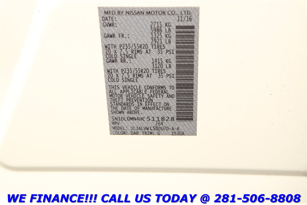 2017 INFINITI QX60 2017 PREM DELUXTECH PKG NAV PANO INTEL CRUISE 7PAS   - Photo 32 - Houston, TX 77031