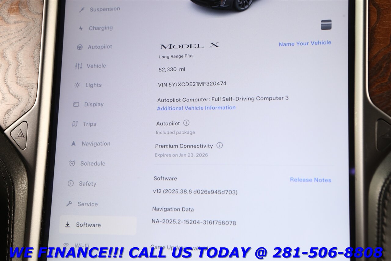 2021 Tesla Model X 2021 Long Range Plus AWD FSD3 AUTOPILOT LEATHER   - Photo 14 - Houston, TX 77031