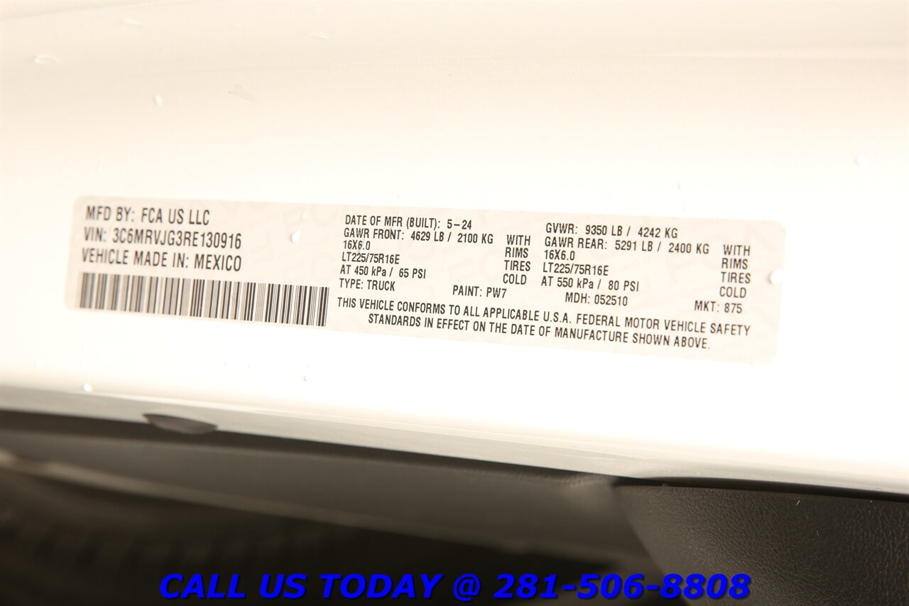 2024 RAM ProMaster 2024 Tradesman 3500 LEATHER ADAPT CRUISE 21K MLS - Photo 26 - Houston, TX 77031