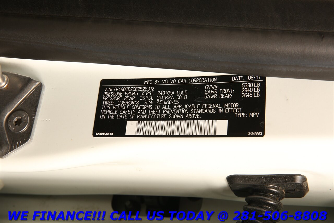 2014 Volvo XC60 T6 AWD Platinum NAV PANO LEATHER BLIS TECH CLIMATE   - Photo 32 - Houston, TX 77031