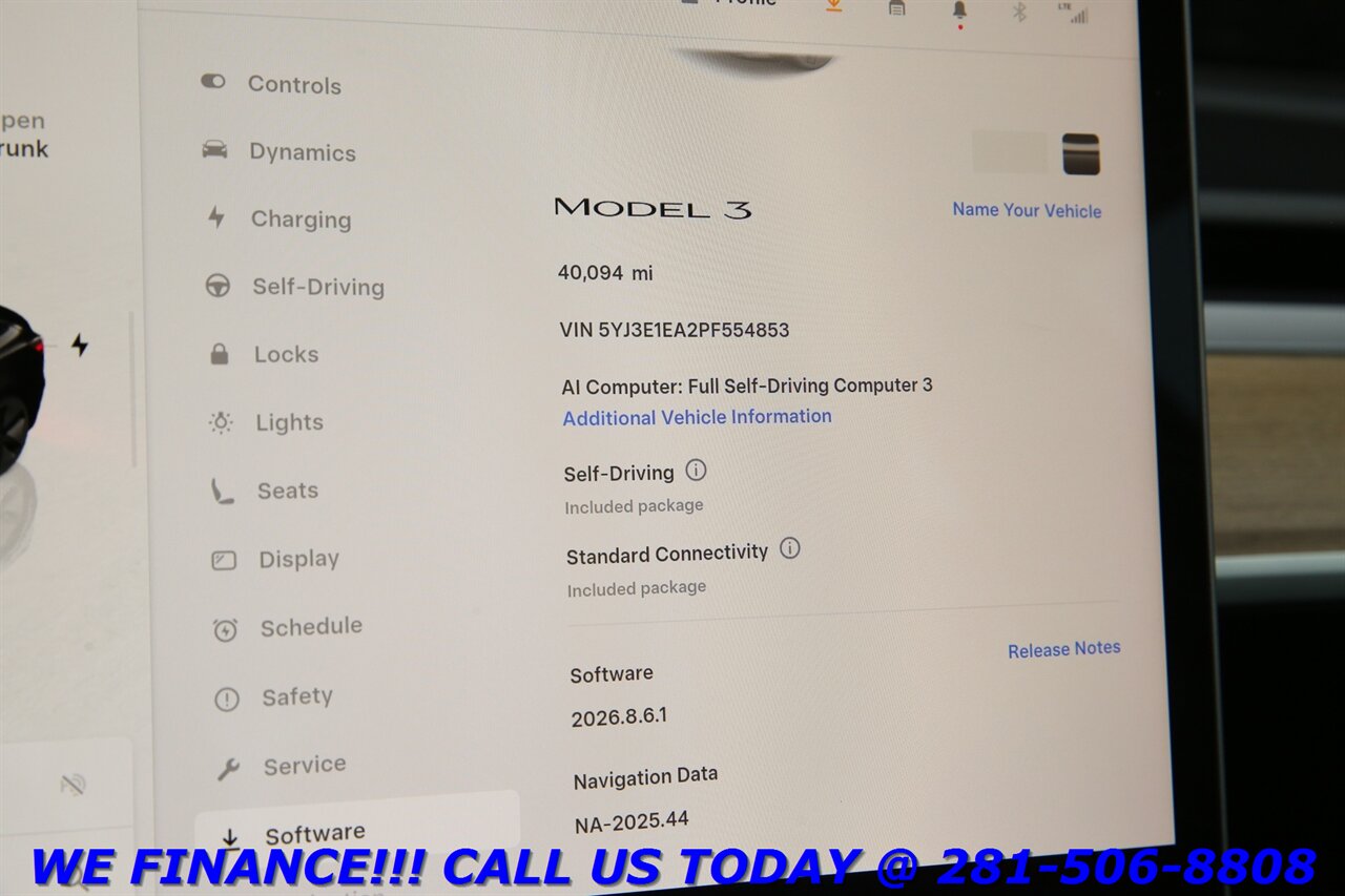 2023 Tesla Model 3 2023 FSD3 AUTOPILOT NAV PANO HEATSEAT CAMERA   - Photo 15 - Houston, TX 77031