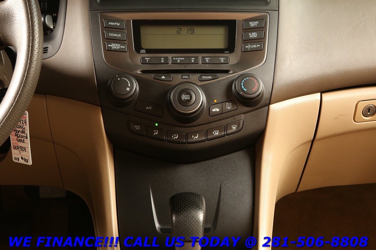 2006 Honda HONDA ACCORD VP MICHELIN TIRES AUTO CRUISE PWR WINDOWS MINT CONDITION   - Photo 16 - Houston, TX 77031