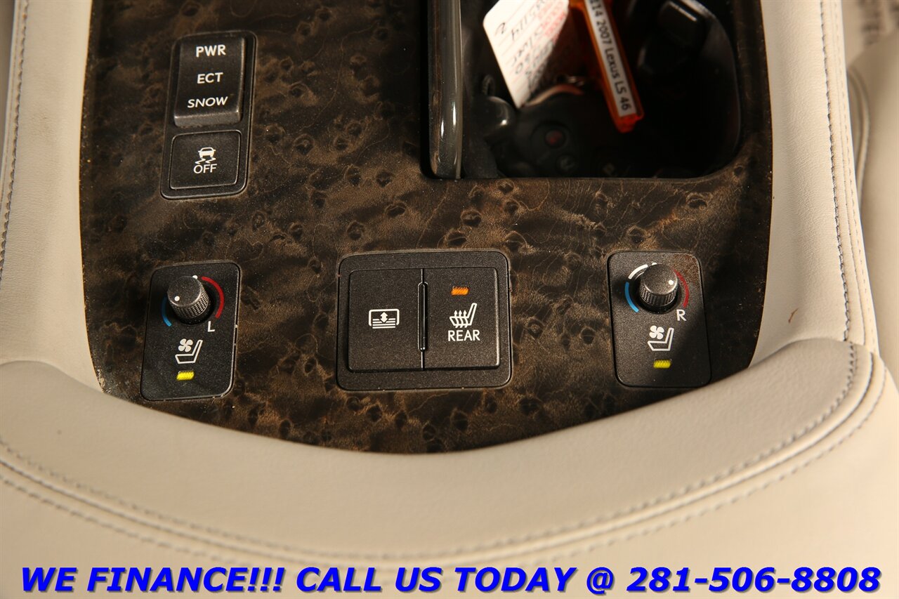 2007 Lexus LS 2007 LS 460 NAV SUN HEAT/COOL SEAT CAMERA M. LEV   - Photo 17 - Houston, TX 77031