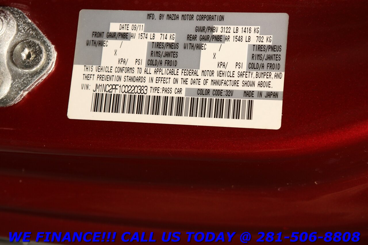 2012 Mazda MX-5 Miata 2012 Grand Touring CONVERTIBLE LEATHER HEATSEAT - Photo 28 - Houston, TX 77031