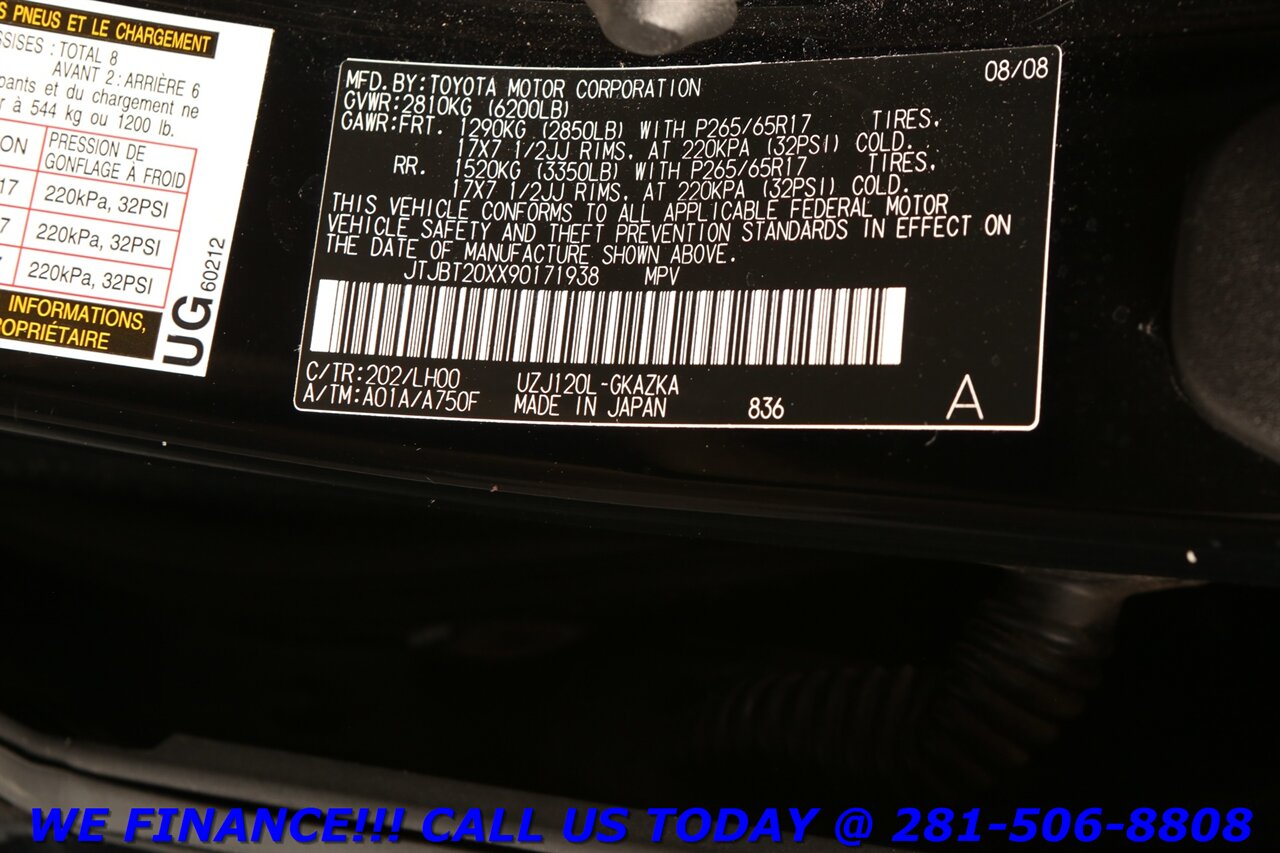 2009 Lexus GX 2009 GX470 AWD NAV DVD SUN MARK LEV 3-ROW 74K MLS   - Photo 34 - Houston, TX 77031