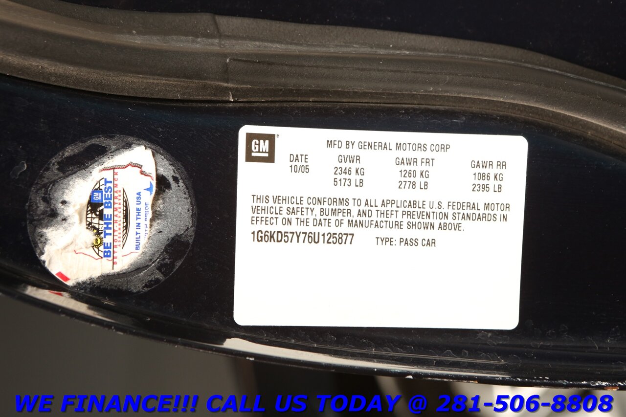 2006 Cadillac DTS 2006 LEATHER WOOD CRUISE PWR SEATS 89K MLS   - Photo 25 - Houston, TX 77031