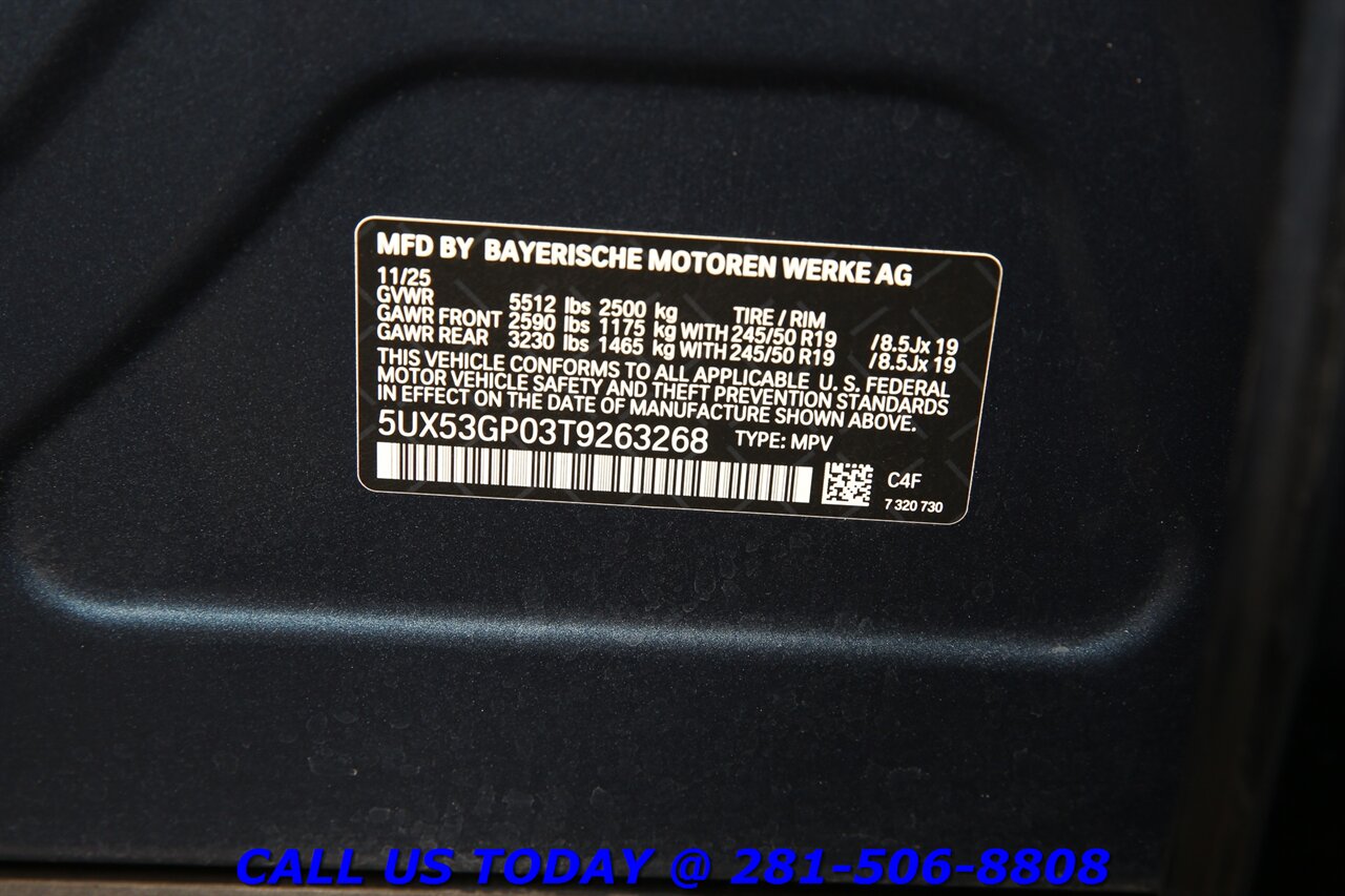 2026 BMW X3 2026 30 xDrive CARPLAY PANO AMBIENT 360CAM DRVASST - Photo 28 - Houston, TX 77031