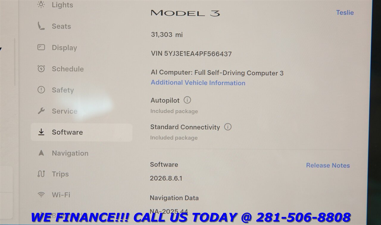 2023 Tesla Model 3 2023 FSD3 AU NAV PANO HEATSEAT CAMERA WOOD 31K MLS   - Photo 15 - Houston, TX 77031
