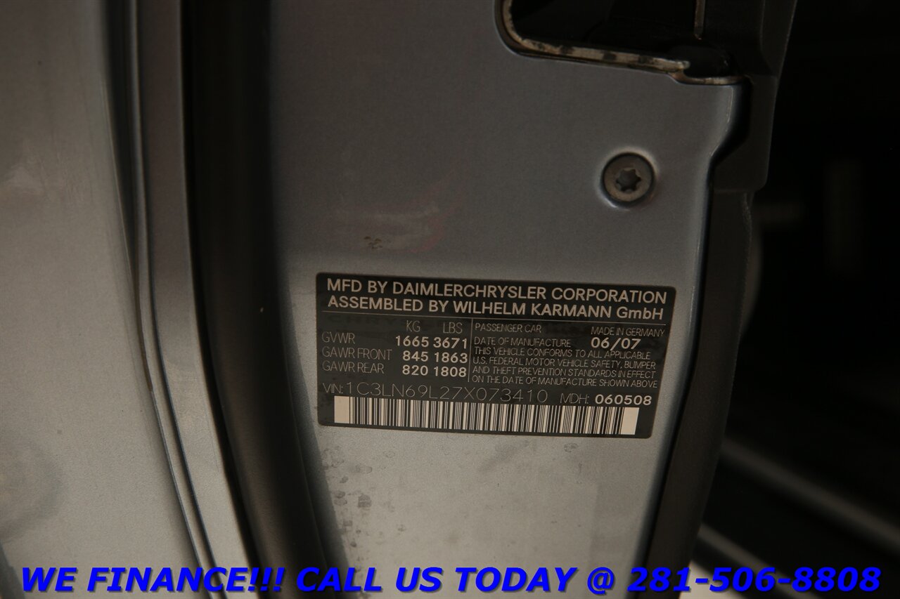 2007 Chrysler Crossfire 2007 Limited LEATHER HEATSEAT SPOILER 73K MLS   - Photo 24 - Houston, TX 77031