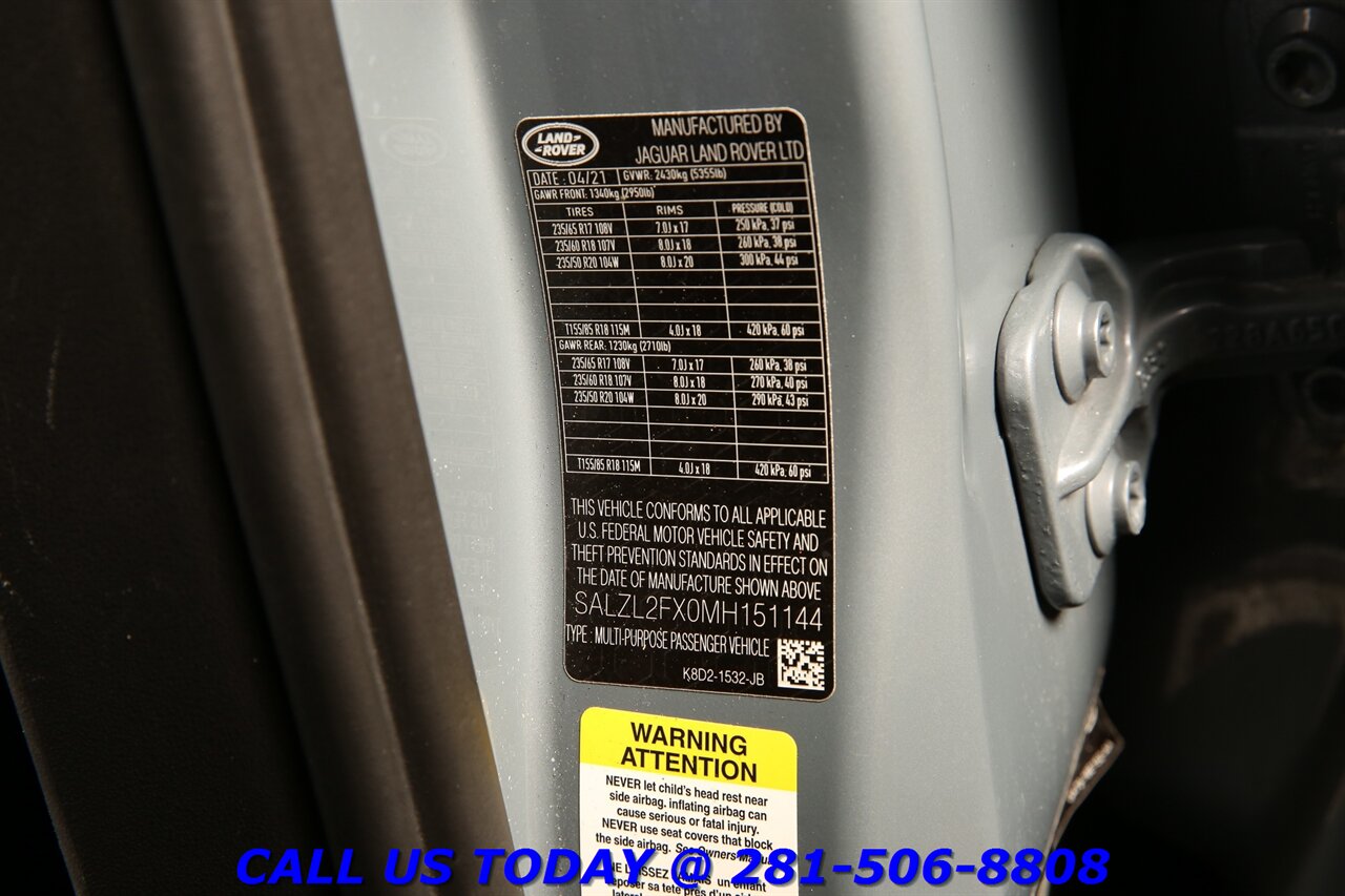 2021 Land Rover Evoque R-Dynamic SE AWD NAV PANO ADAPTIVE CRUISE 29K Mi - Photo 31 - Houston, TX 77031