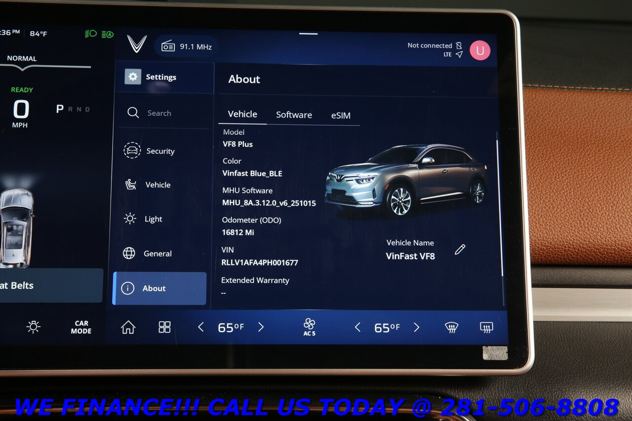 2023 VinFast VF8 2023 Plus AWD NAV HUD PANO 360 ADAPT BLIND 16K MLS   - Photo 16 - Houston, TX 77031