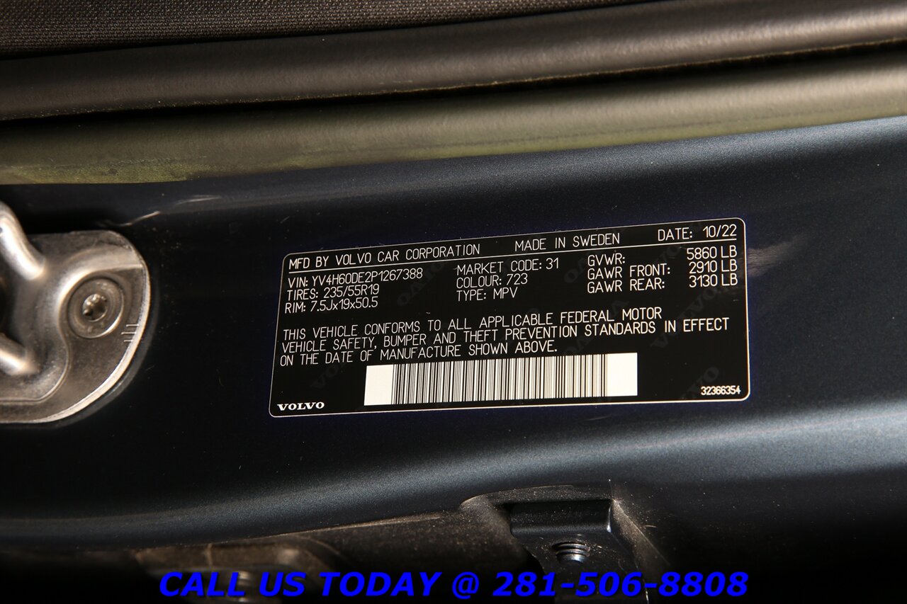 2023 Volvo XC60 Recharge Plug-In T8 Plus Bright AWD NAV PANO PILOT ASSIST CRUISE - Photo 27 - Houston, TX 77031