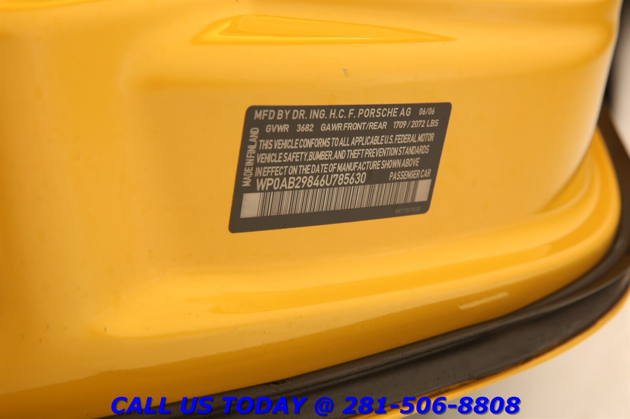 2006 Porsche Cayman 2006 S NAV LEATHER SPEED YELLOW SPOILER 19 " 70K Mi   - Photo 26 - Houston, TX 77031