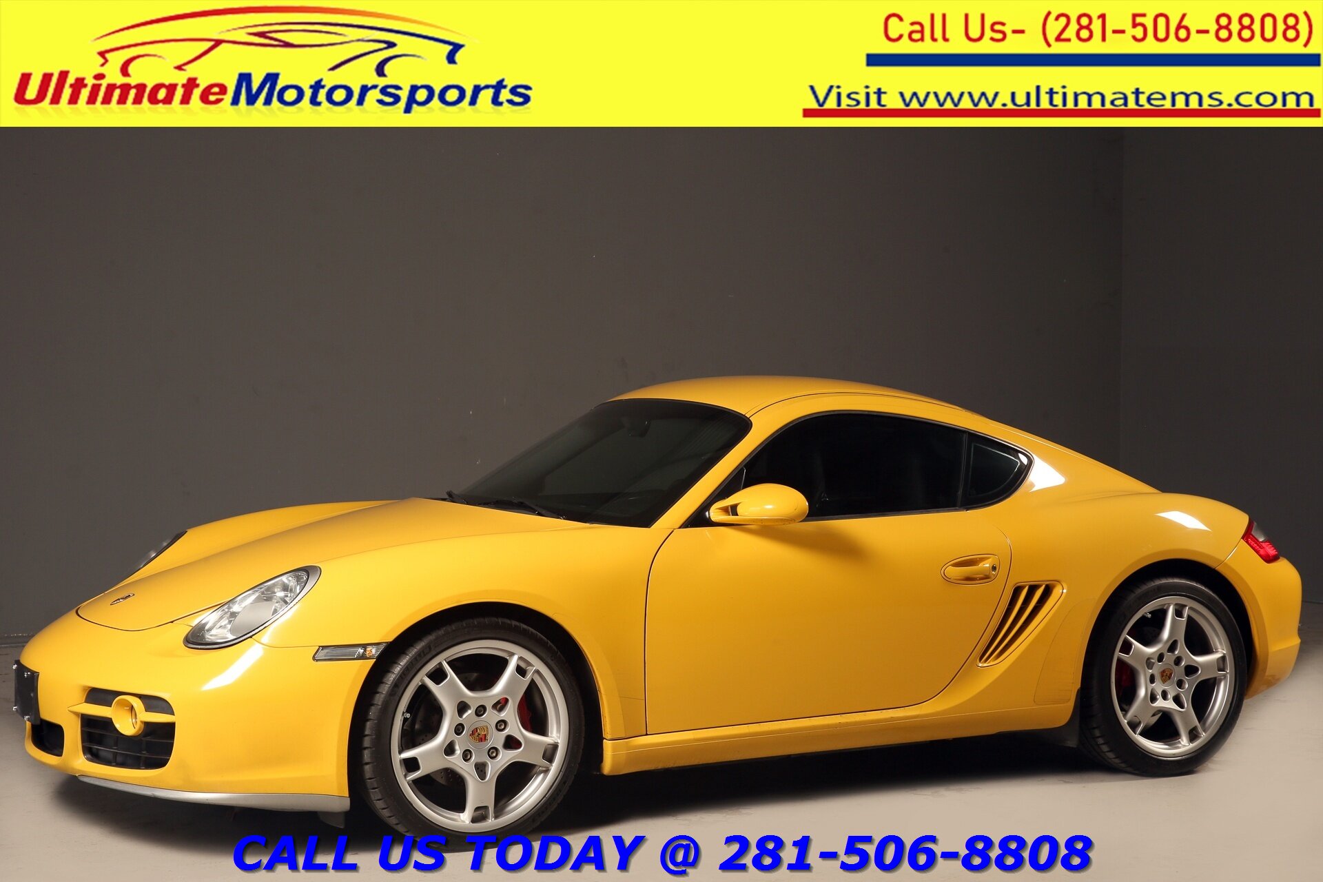 2006 Porsche Cayman 2006 S NAV LEATHER SPEED YELLOW SPOILER 19 " 70K Mi   - Photo 1 - Houston, TX 77031
