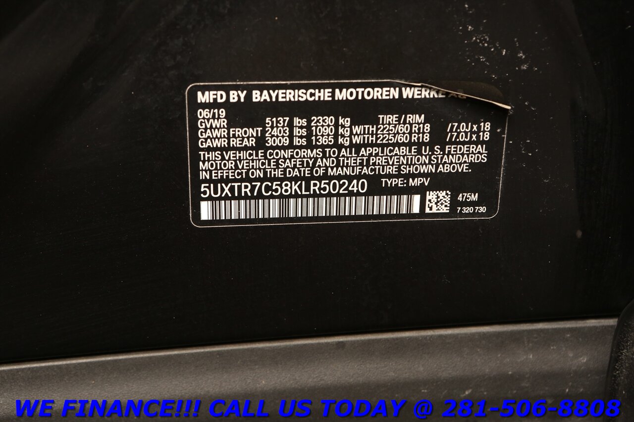 2019 BMW X3 2019 NAV PANO BLIND CAMERA WOOD KEYLESS 67K - Photo 30 - Houston, TX 77031