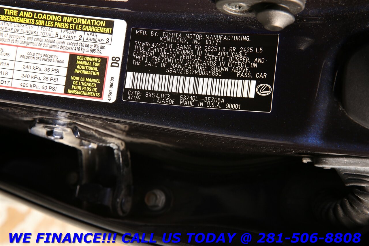 2021 Lexus ES 2021 ES 350 PREM PKG NAV SUN BLIND RADAR 48K MLS   - Photo 27 - Houston, TX 77031