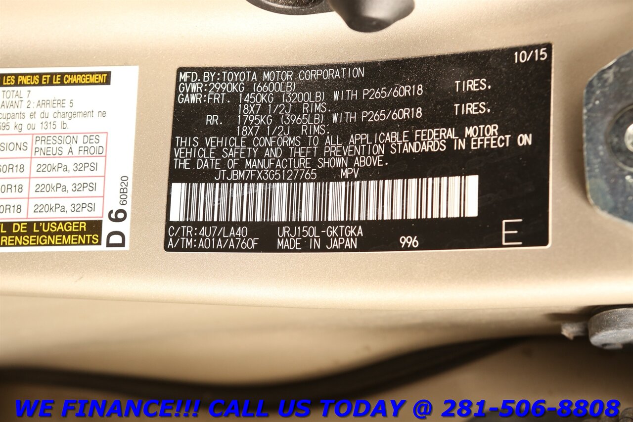 2016 Lexus GX 2016 GX 460 AWD NAV SUN BLIND 3RD ROW CAMERA - Photo 30 - Houston, TX 77031