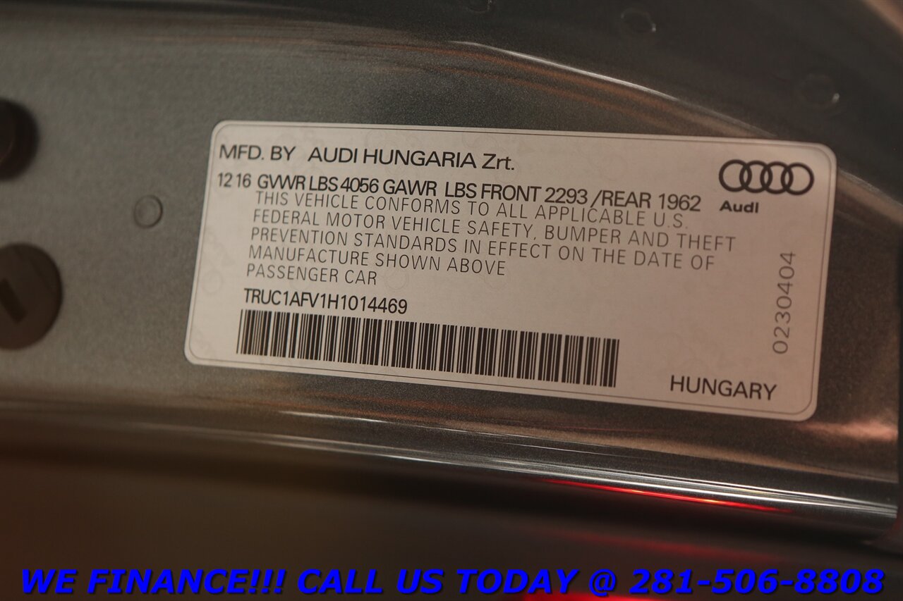 2017 Audi TTS 2017 2.0T Quattro AWD COUPE NAV TECH OLUFSEN   - Photo 30 - Houston, TX 77031