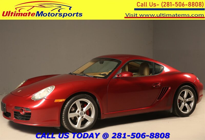 Ruby Red Metallic 2008 Porsche Cayman Coupe Rear-Wheel Drive 6-Speed Automatic