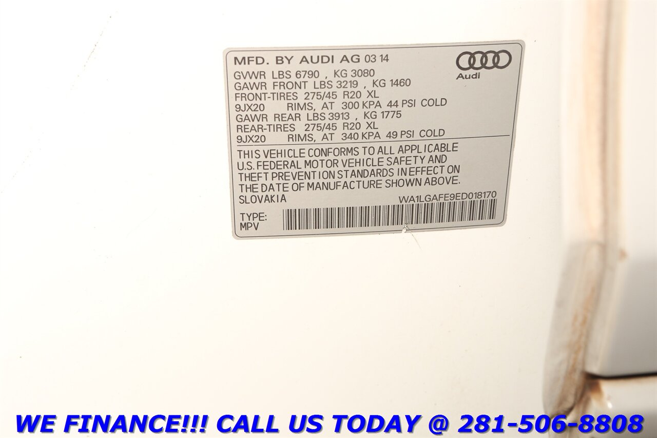 2014 Audi Q7 2014 3.0T Quattro Premium Plus 7-PASS PANOROOF AWD - Photo 32 - Houston, TX 77031