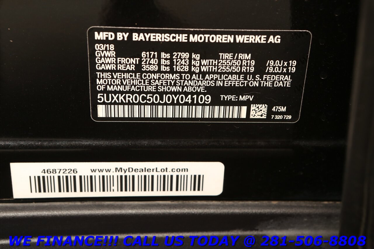 2018 BMW X5 2018 xDrive35i PREM PKG NAV HUD PANO BLIND 73K - Photo 30 - Houston, TX 77031