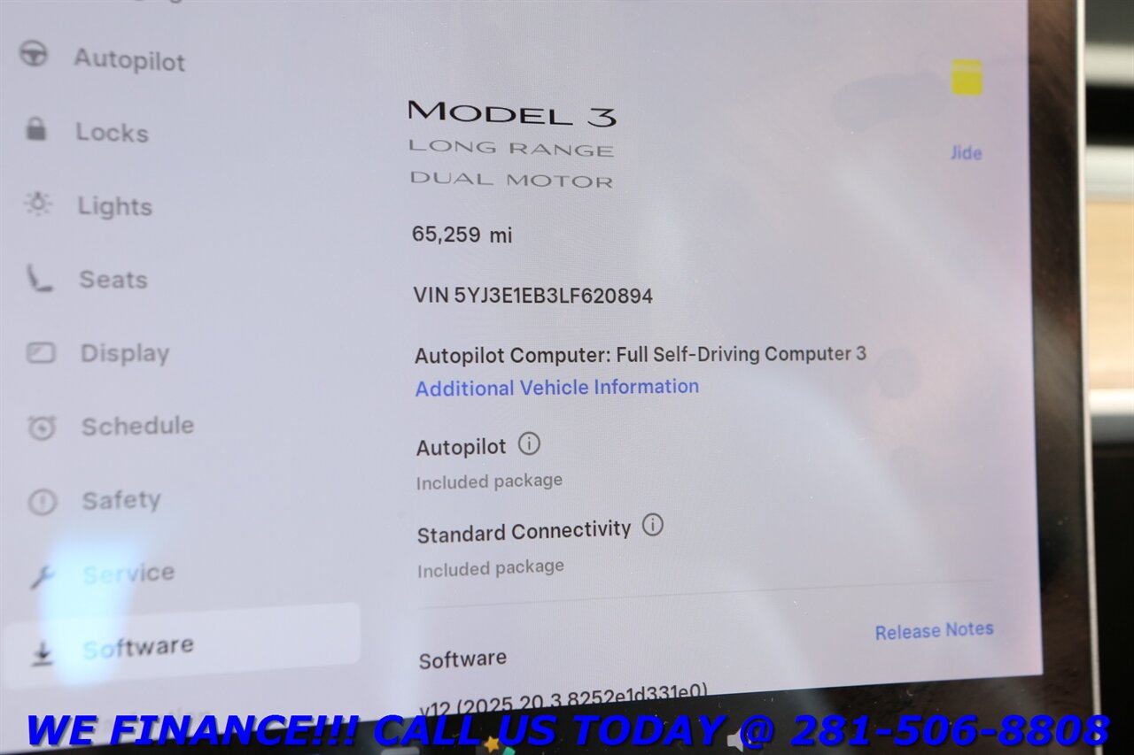 2020 Tesla Model 3 2020 Long Range AWD FSD3 AUTOPILOT PANOROOF LEATHR - Photo 16 - Houston, TX 77031