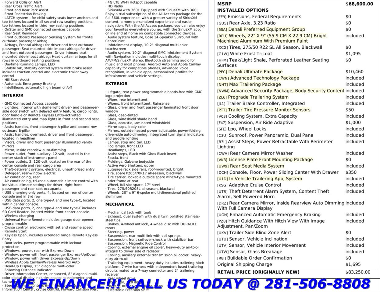 2021 GMC Yukon 2021 Denali ULTIMATE PKG NAV DVD HUD ADAPT 3ROW   - Photo 8 - Houston, TX 77031