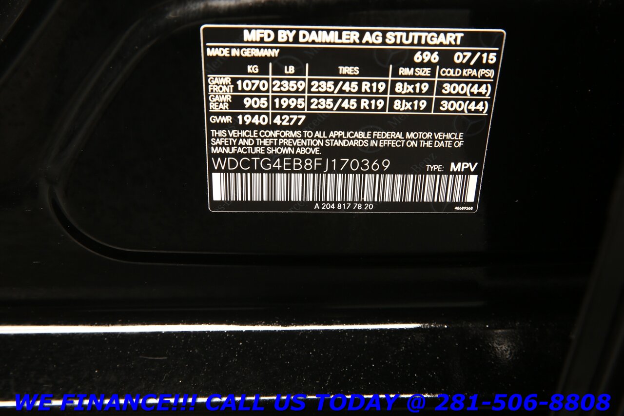 2015 Mercedes-Benz 2015 GLA 250 P1 PANO BLIND HEATSEAT 53K MLS   - Photo 29 - Houston, TX 77031