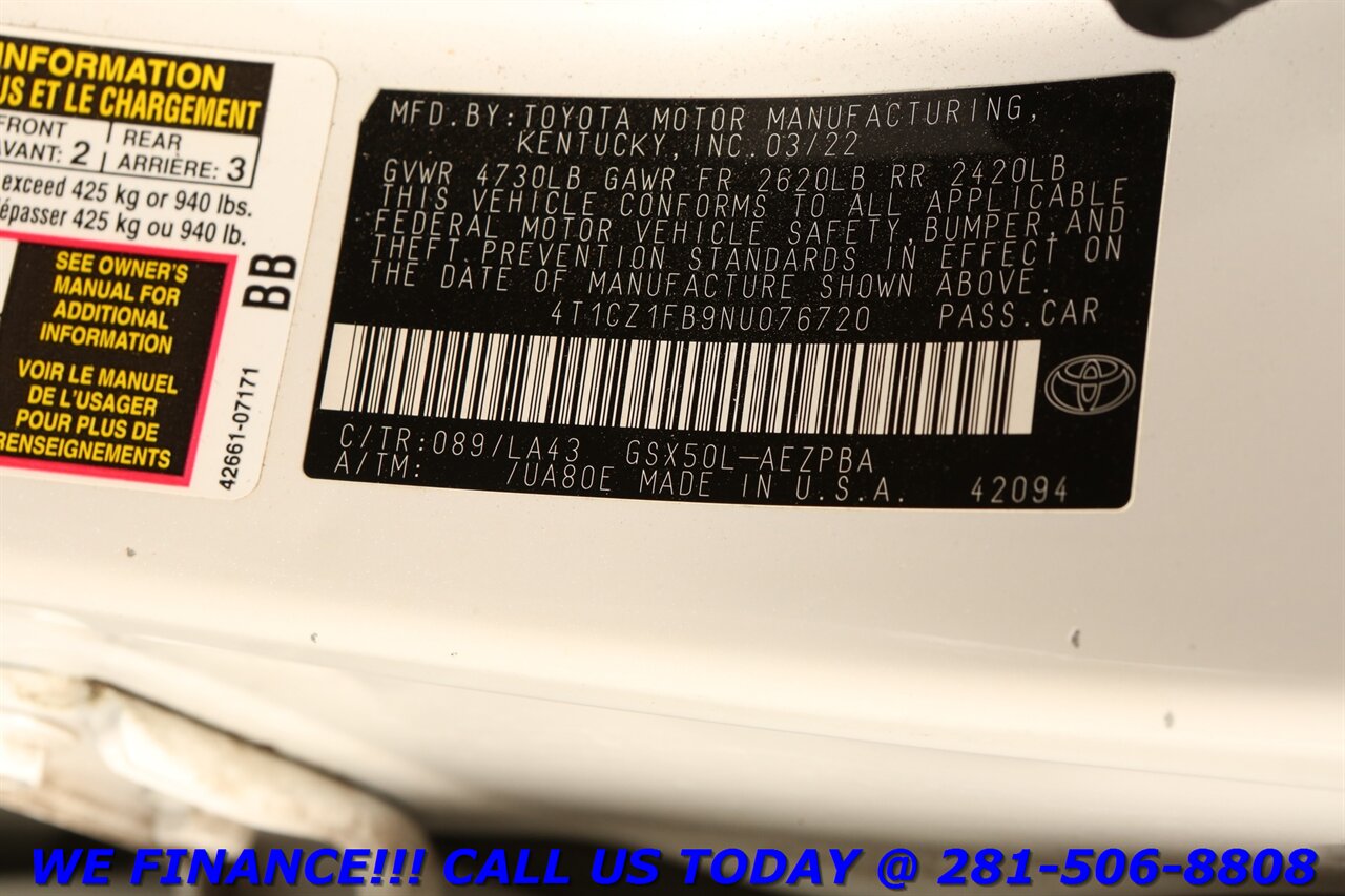 2022 Toyota Avalon 2022 Limited NAV HUD SUN BLIND JBL CAMERA 54K MLS - Photo 33 - Houston, TX 77031