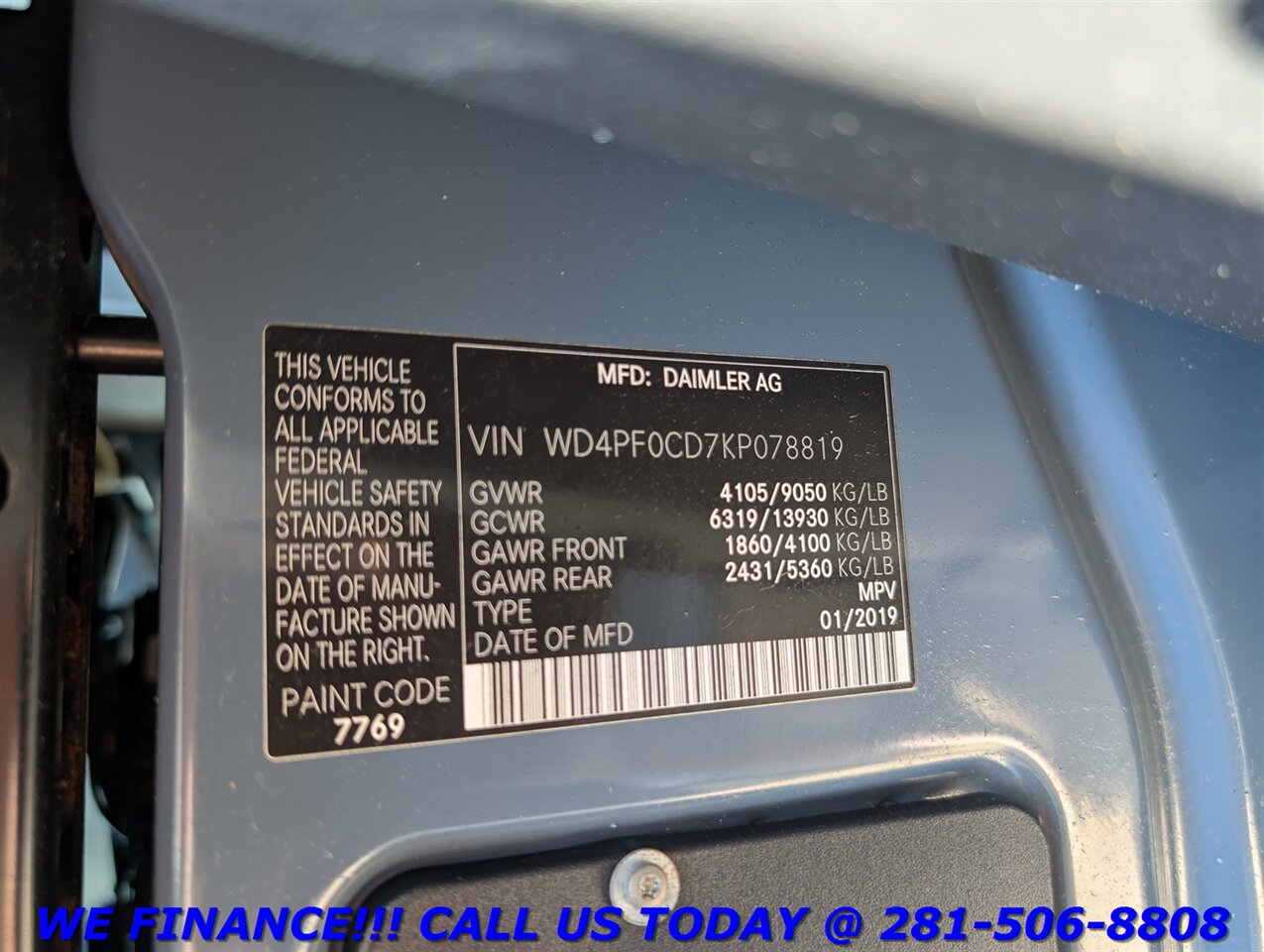 2019 Mercedes-Benz Sprinter 2019 2500 DIESEL CARGO VAN HIGH ROOF COMMERCIAL - Photo 25 - Houston, TX 77031