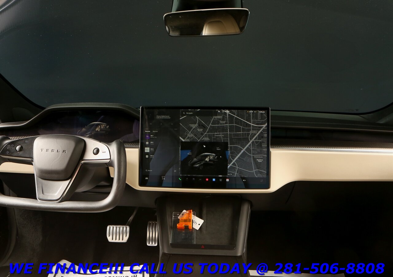 2022 Tesla Model S 2022 Plaid AWD FSD AUTOPILOT PANO CARBON FIBER 22K   - Photo 3 - Houston, TX 77031