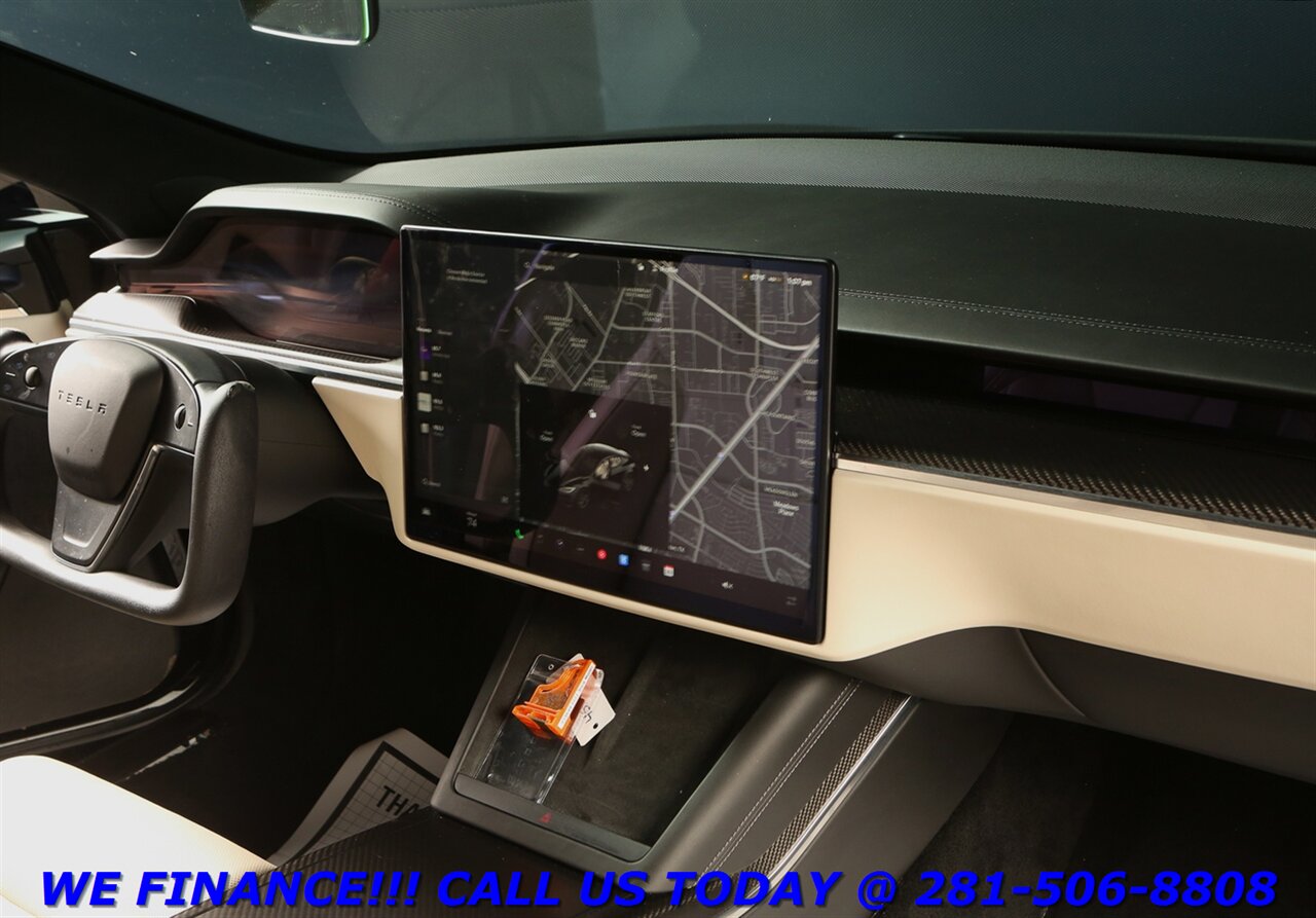 2022 Tesla Model S 2022 Plaid AWD FSD AUTOPILOT PANO CARBON FIBER 22K   - Photo 18 - Houston, TX 77031