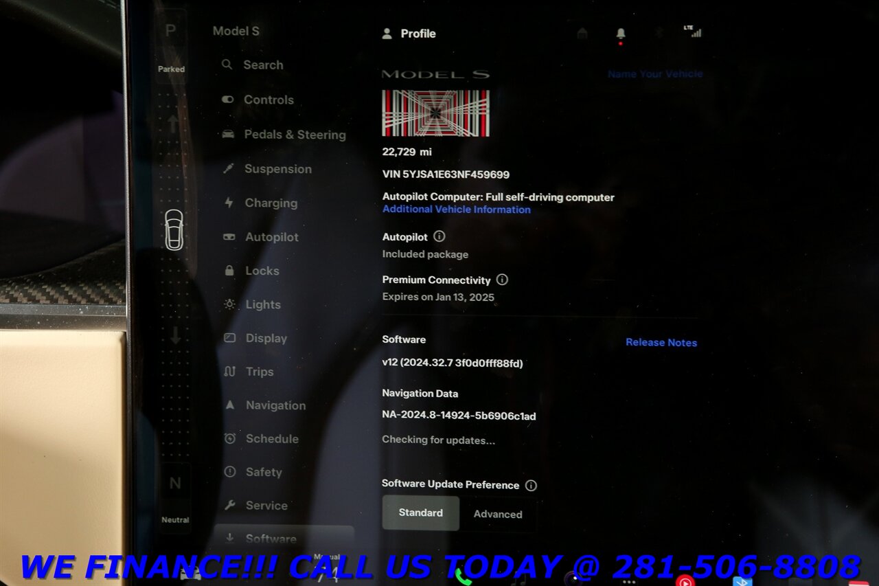 2022 Tesla Model S 2022 Plaid AWD FSD AUTOPILOT PANO CARBON FIBER 22K   - Photo 14 - Houston, TX 77031