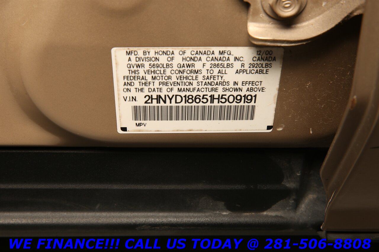 2001 Acura MDX 2001 Touring AWD SUN LEATHER HEATSEAT 3ROW 61K MLS   - Photo 26 - Houston, TX 77031