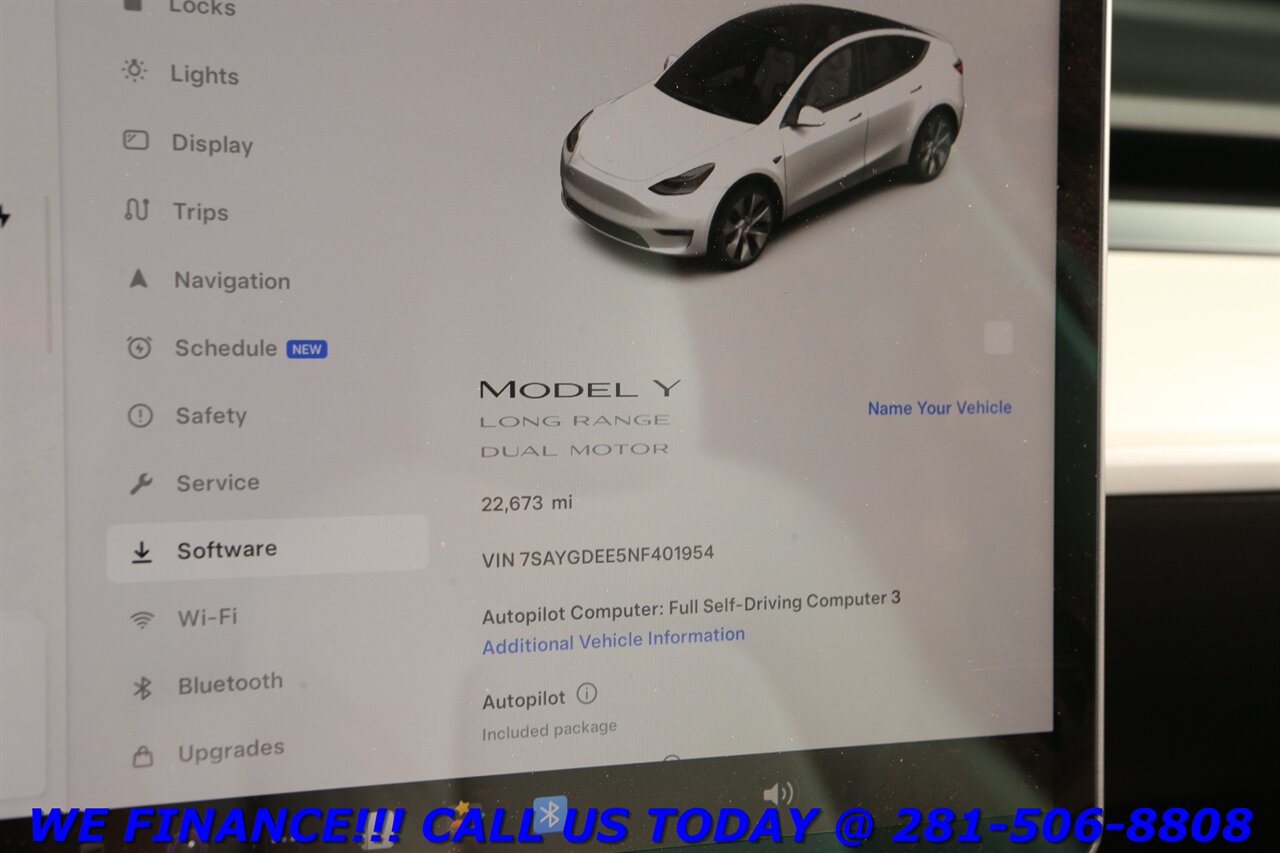 2022 Tesla Model Y 2022 Long Range AWD FSD NAV PANO BLIND 22K   - Photo 16 - Houston, TX 77031