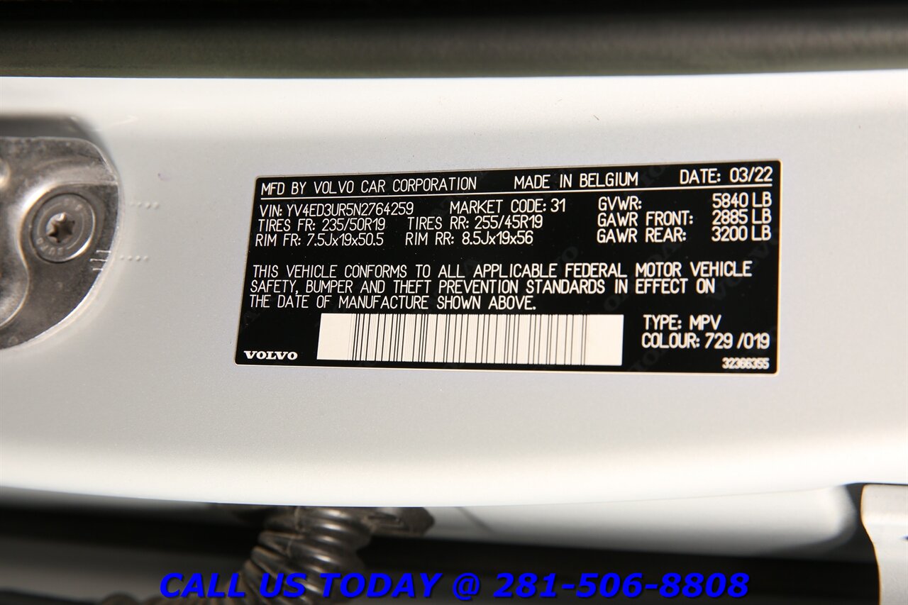 2022 Volvo XC40 Recharge 2022 Twin Plus AWD NAV PANO BLIS 360CAM CARPLAY - Photo 28 - Houston, TX 77031