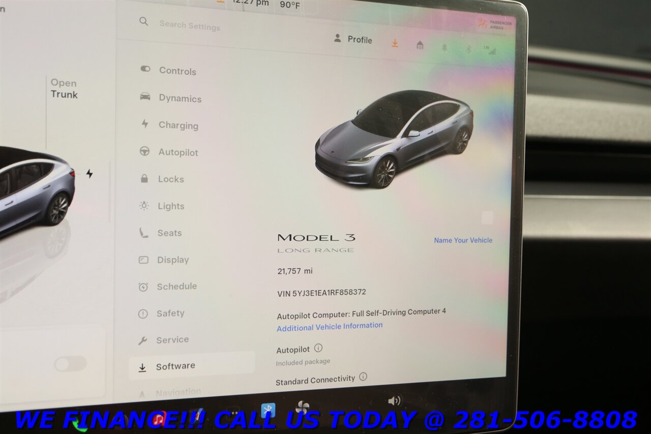 2024 Tesla Model 3 2024 Long Range FSD4 AUTOPILOT NAV PANO CAMERA 8K   - Photo 16 - Houston, TX 77031