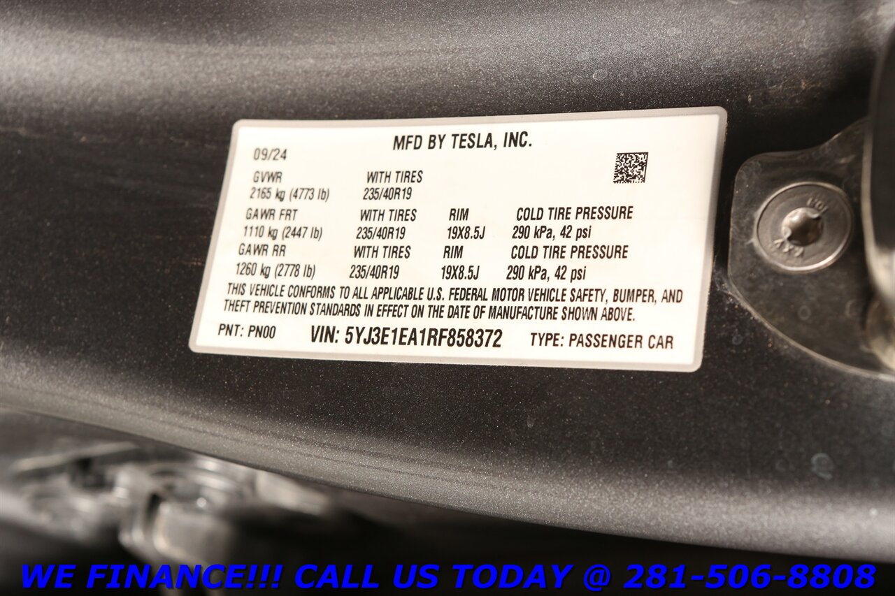 2024 Tesla Model 3 2024 Long Range FSD4 AUTOPILOT NAV PANO CAMERA 8K   - Photo 31 - Houston, TX 77031