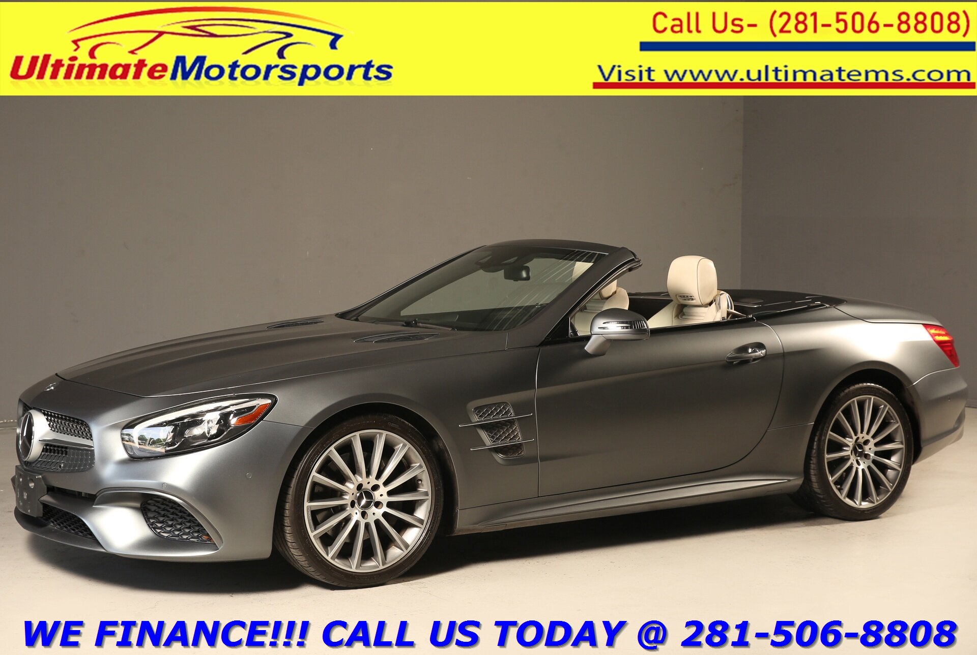 2019 Mercedes-Benz 2019 SL450 AMG DESIGNO P1 NAV PANO BLIS HARMAN DRV   - Photo 1 - Houston, TX 77031