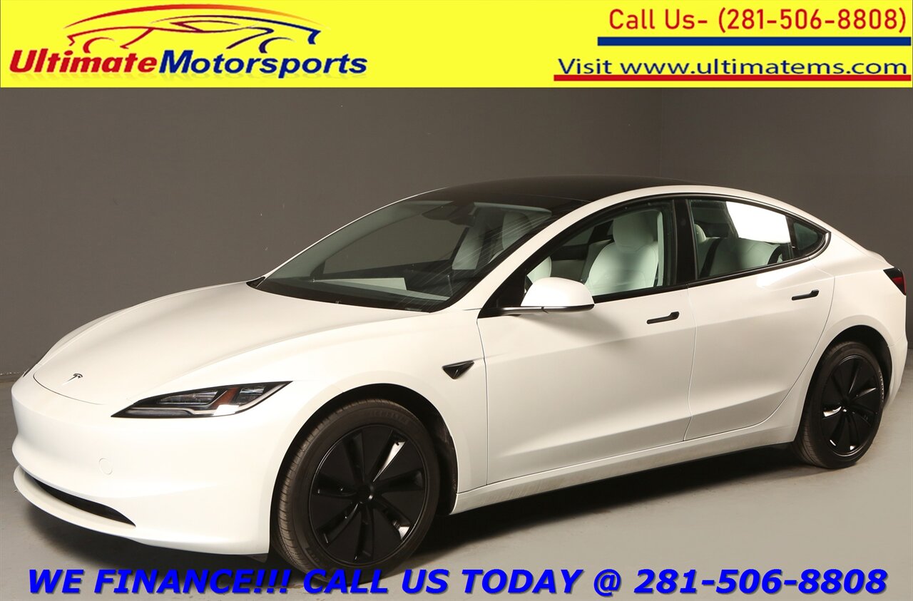 2025 Tesla Model 3 2025 Long Range FSD4 AUTOPILOT PANO WHITE ON WHITE   - Photo 1 - Houston, TX 77031