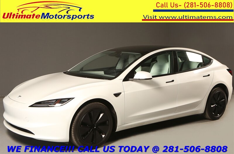 2025 Tesla Model 3 2025 Long Range FSD4 AUTOPILOT PANO WHITE ON WHITE  