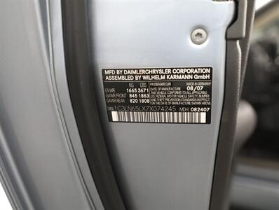 2007 Chrysler Crossfire Limited Convertible - Photo 30 - Addison, IL 60101