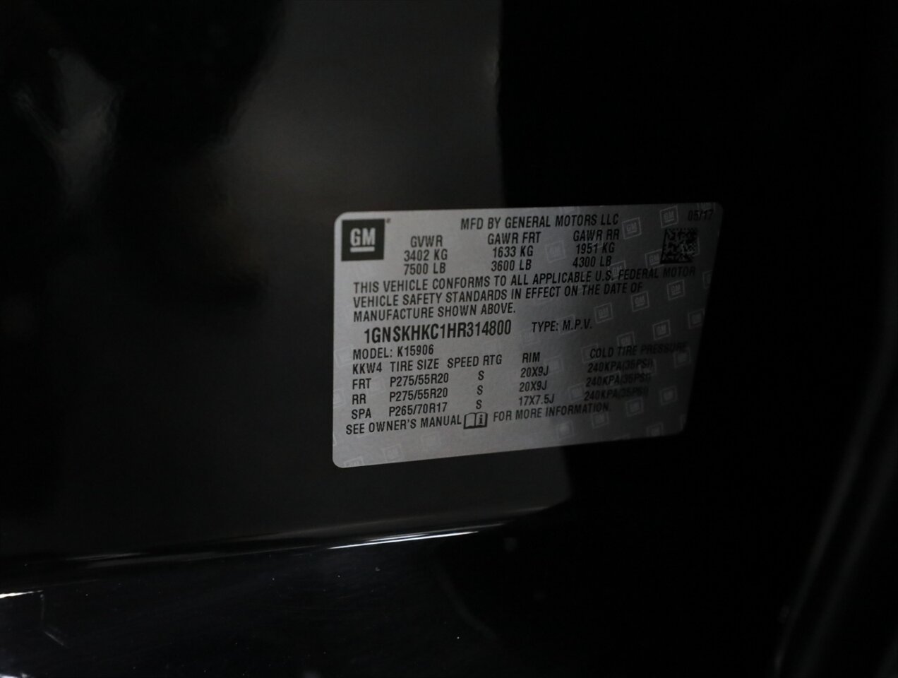 2017 Chevrolet Suburban LT 4WD - Photo 48 - Addison, IL 60101