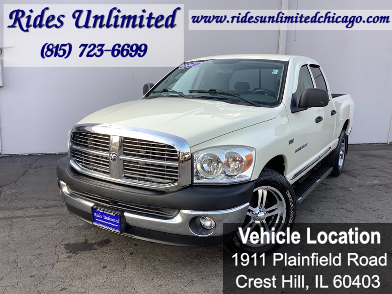 Bright White Clearcoat 2007 Dodge RAM 1500 Pickup Truck Rear-Wheel Drive Automatic