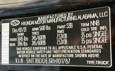 2024 Hyundai SANTA CRUZ SEL   - Photo 27 - Crest Hill, IL 60403