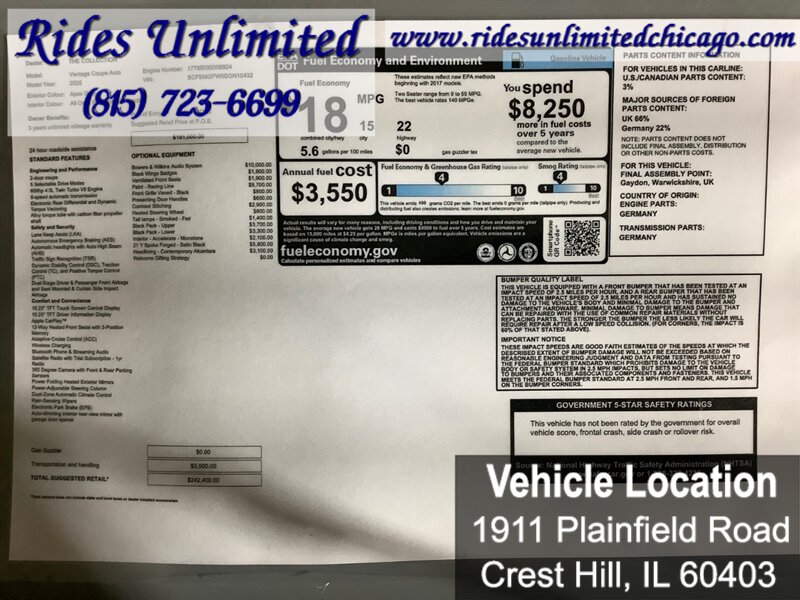 2025 Aston Martin Vantage  