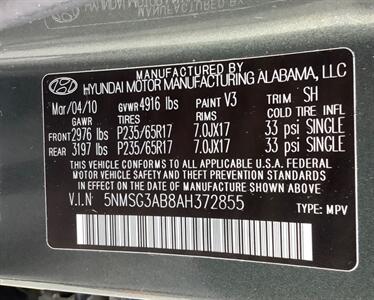 2010 Hyundai SANTA FE 2.4 GL   - Photo 20 - Crest Hill, IL 60403